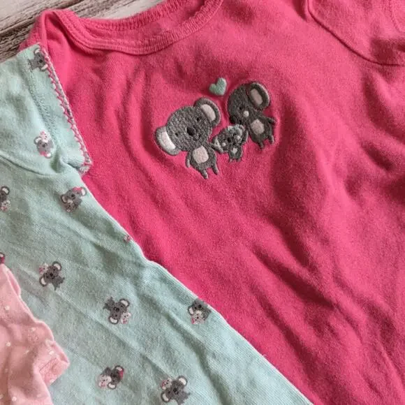 Carter's Toddler Girl Onsie and pant 7 piece bundle sz 12 M - Picture 4 of 6